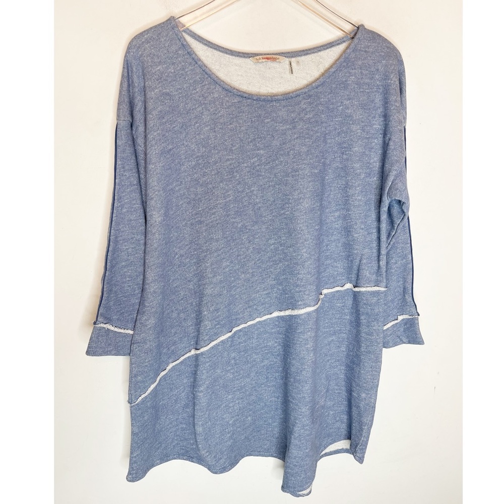 Soft Surroundings Edgy Tunic Asymmetrical Hem Top. Size Large